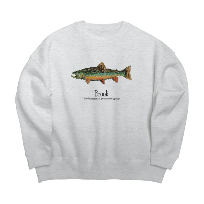 Ash)16bit Fish Logo Sweat
