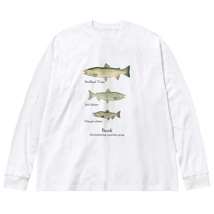White)Brook Three Trout Long Sleeve TEE