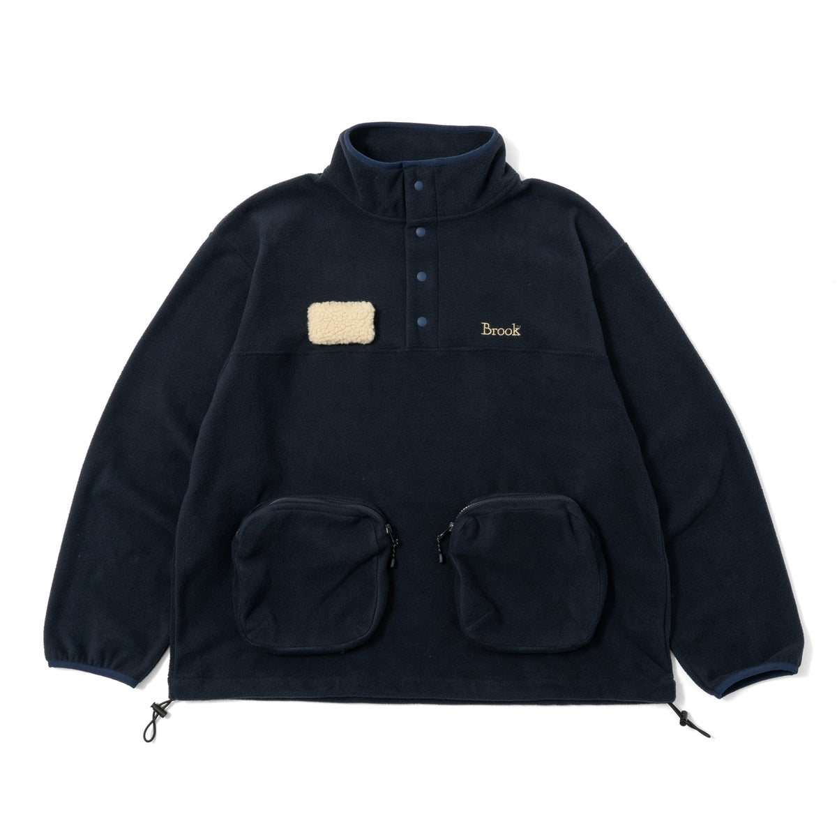 Navy)Brook 長袖刷毛外套