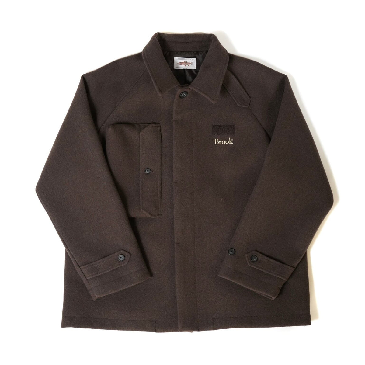 Brown)Soutien Collar Coat
