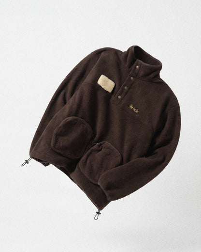 Brown)Brook Long Sleeve Fleece JKT