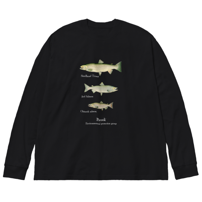 Black)Brook Three Trout Long Sleeve TEE