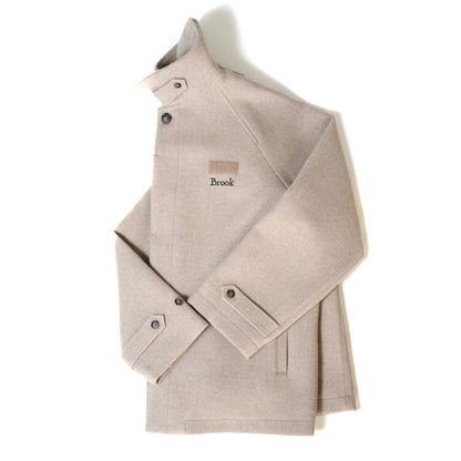 Oatmeal)Stand Collar Coat